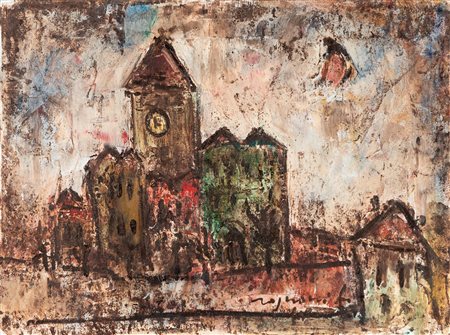 Franco Rognoni (Milano 1913-1999)  - Case, 1964