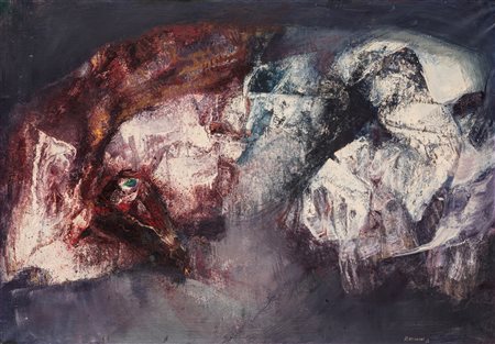 Renzo Vespignani (Roma  1924-2001)  - Senza titolo, 1962