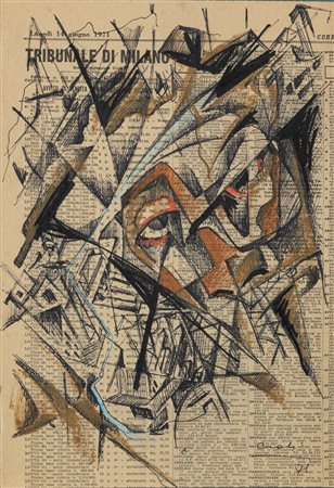 Tullio Crali (Igalo Montenegro 1910-Milano 2000)  - Senza titolo, 1971