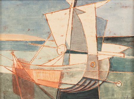 Afro Basaldella (Udine 1912-Zurigo 1976)  - Senza titolo, 1948