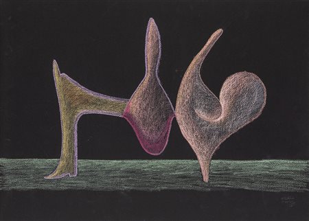 Maurice Henry (Cambrai  1907-Milano 1984)  - L'homme et le coq, 1978