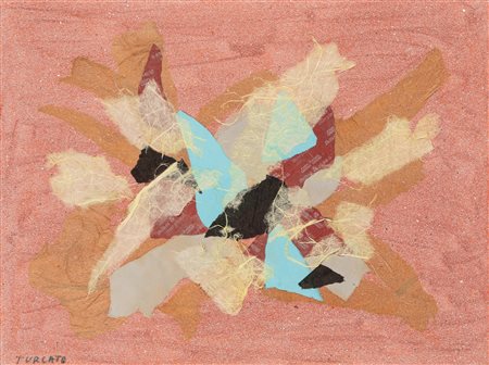 Giulio Turcato (Mantova 1912-Roma 1995)  - Collage, 70s