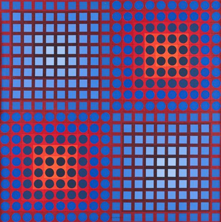Victor Vasarely (Pécs 1906-Parigi 1997)  - EG-go, 1966