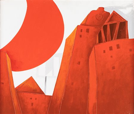 Emilio Tadini (Milano 1927-2002)  - Città italiana, 1988 around