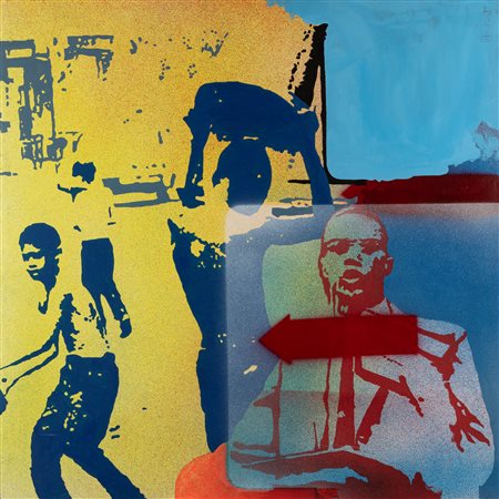 Giangiacomo Spadari (San Marino 1938-Parigi 1997)  - Malcom X,  1970 