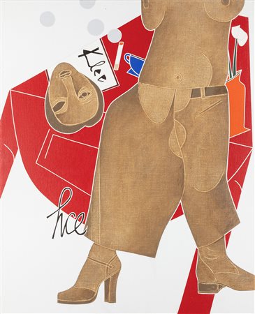 Emilio Tadini (Milano 1927-2002)  - Museo dell'uomo, 1974