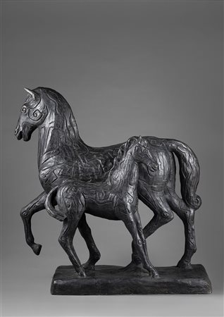 Sandro Chia (Firenze 1946)  - Palio di Siena, 1980 ca