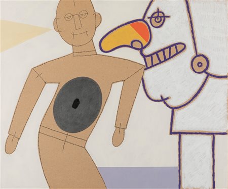 Concetto Pozzati (Vo 1935-Bologna 2017)  - La Danza del Burattino, 2003