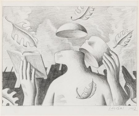 Mark Kostabi (Los Angeles 1960)  - Senza titolo, 1992