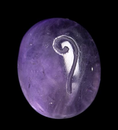 A ROMAN AMETHYST INTAGLIO. LITUUS. 