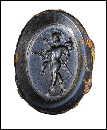 A ROMAN NICOLO INTAGLIO. MARS GRADIVUS.