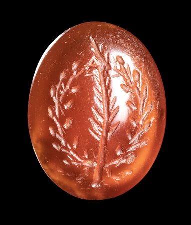A ROMAN CARNELIAN INTAGLIO. EMBLEMA. 
