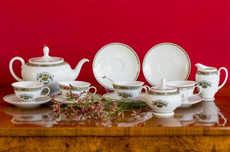 Servito da tè in porcellana bianca, Rosenthal