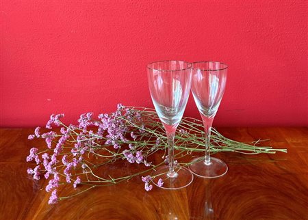 Servito di bicchieri a calice, manifattura IVV