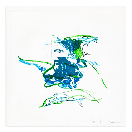 MARIO SCHIFANO (1934-1998) - Al mare, 1988/1989