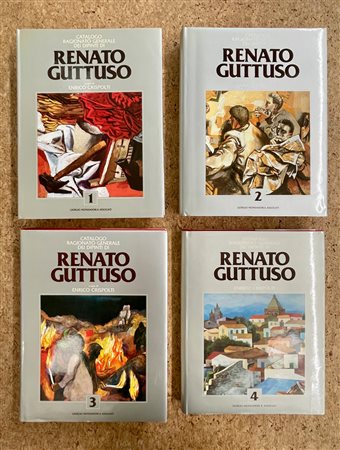 RENATO GUTTUSO - Lotto unico di 4 cataloghi ragionati
