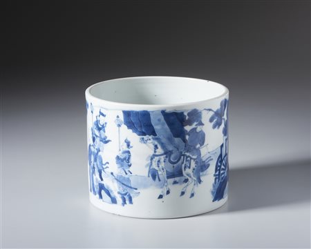  Arte Cinese - Portapennelli bianco/blu
Cina, Qing, XVIII secolo
.