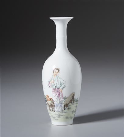  Arte Cinese - Vaso liuyeping falangcai
Cina, Qing, Repubblica, inizi XX secolo
.