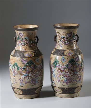  Arte Cinese - Coppia di vasi a lanterna.
Cina, Qing, XIX secolo
.