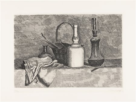 Giorgio Morandi, Natura Morta con panneggio a sinistra, 1927