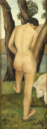 Felice Carena, Nudo di schiena, 1930