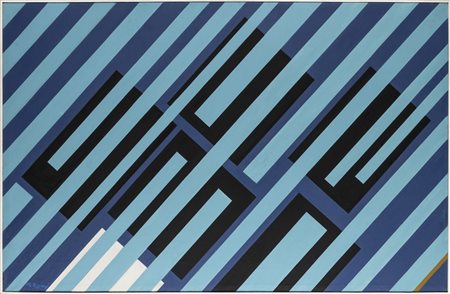 Mauro Reggiani, Composizione in blu n. 4, 1966