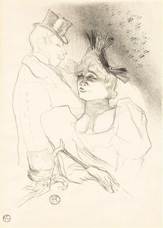 Henri de Toulouse-Lautrec, Mademoiselle Lender et Baron, 1893