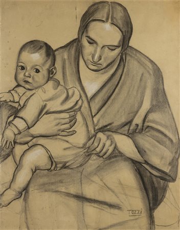 Mario Tozzi, Madre e Figlio (Madonna col bambino), 1924