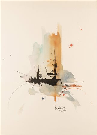 Georges Mathieu, Composizione, 1960