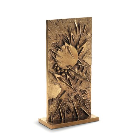 Arnaldo Pomodoro, Doppio rilievo, 2002