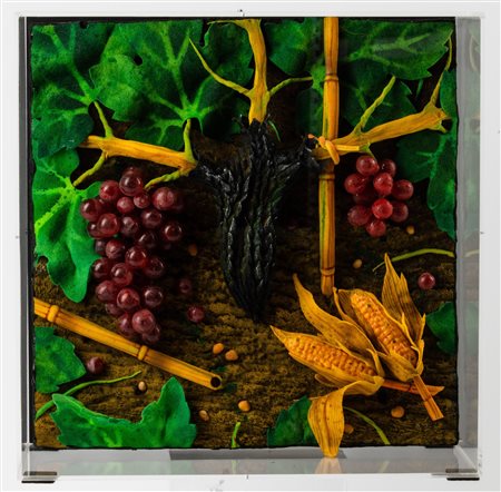 Piero Gilardi, Uva rossa e mais