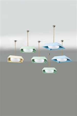 PRODUZIONE ITALIANA<BR>Sei lampade a sospensione