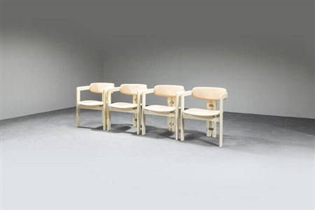 SAVINI AUGUSTO<BR>Quattro sedie mod. Pamplona