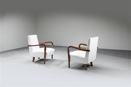 CASSINA<BR>Coppia di poltrone mod. 401