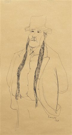 FERNANDO EANDI<BR>Torino 1926 - 2018<BR>"Ritratto" 1968