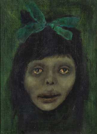 ENRICO COLOMBOTTO ROSSO<BR>Torino 1925 - 2013 Casale Monferrato (AL)<BR>"Volto femminile"