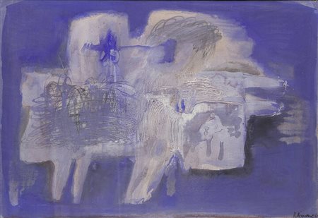 NINO AIMONE<BR>Torino 1932 - 2020 Chieri (TO)<BR>"Figure abbracciate" 1960