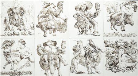 ABACUC (Silvano Gilardi)<BR>Torino 1933<BR>"I vizi capitali"1967