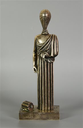 Giorgio De Chirico (1888 - 1978) LA MUSA, 1970-1998 scultura in bronzo a...