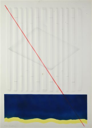 Agostino Bonalumi (1935 - 2013) SENZA TITOLO, 1988 calcografia e serigrafia...