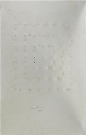 Enrico Castellani (1930 - 2017) SENZA TITOLO, 2006 estroflessione su...