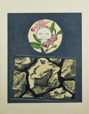 Max Ernst (1891 - 1976) DECHETS D'ATELIER, 1968 litografia su papier chiffon,...