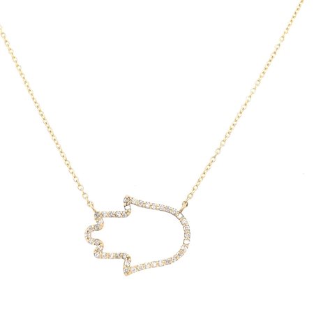 GIROCOLLO IN ORO GIALLO 14K 2.78 GR CON DIAMANTI 0.30 CT TOTALI COLORE F...