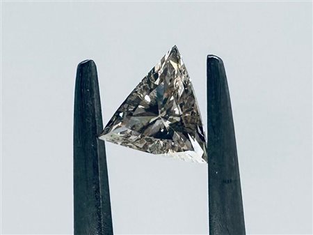 DIAMANTE 0,26 CT CHIARO MARRONE - PUREZZA VS1 - TAGLIO TRIANGOLARE -...