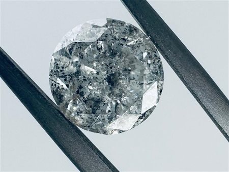 DIAMANTE 2,55 CT COLORE G - PUREZZA I3 - TAGLIO BRILLANTE - CERTIFICATO ID -...