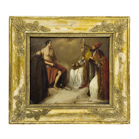 Pittore del XIX secolo, I santi Pietro e Paolo presentano la testa del...