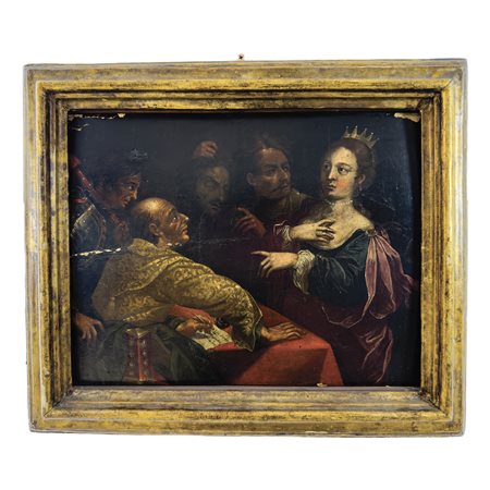 Luca Ferrari Reggio Emilia 1605 - Padova 1654, Salomè presenta la testa del...