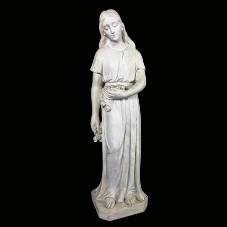 Allegoria della Primavera in marmo bianco, inizi del XIX secolo, su base...