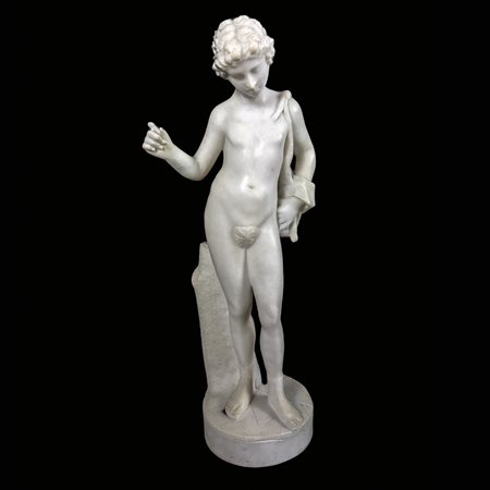 Narciso in alabastro, XIX secolo, dall'originale conservato presso il Museo...