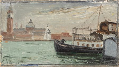 Silvio Polloni (Firenze 1888-1972)  - Venezia, San Giorgio Maggiore, 1947